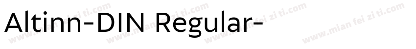 Altinn-DIN Regular字体转换